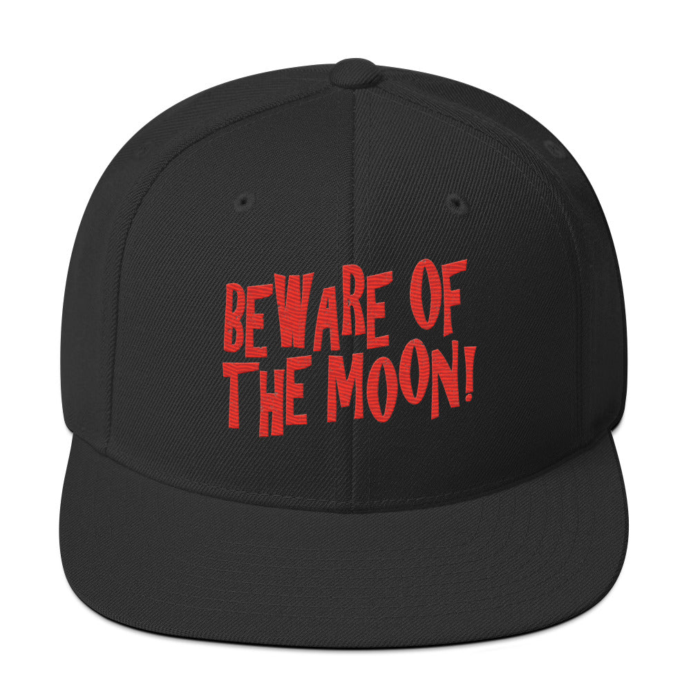 Beware Of The Moon Snapback Hat-Shirt Flavor