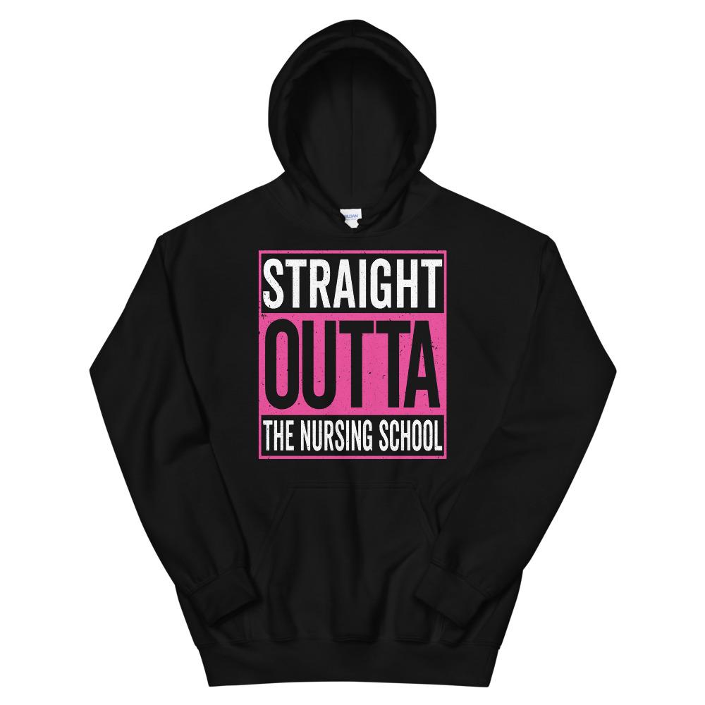 Straight Outta Nursing School Hoodie-Shirt Flavor