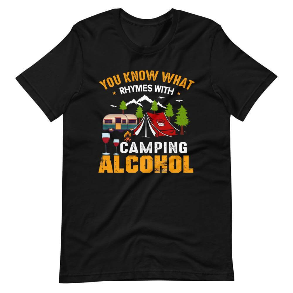 Camping Alcohol T-Shirt-Shirt Flavor