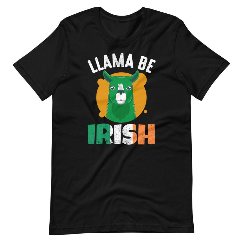 Llama Be Irish T-Shirt-Shirt Flavor