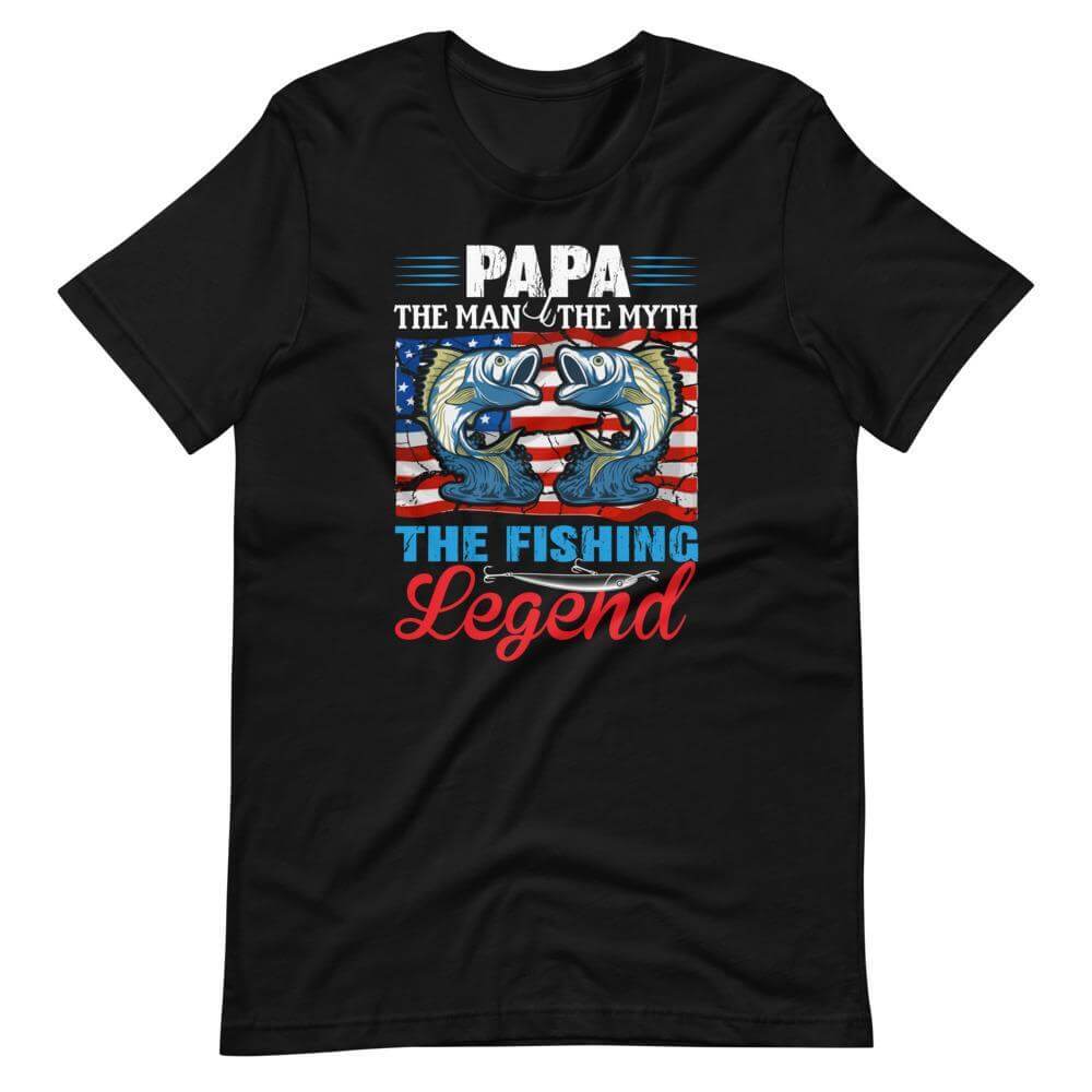 Papa The Fishing Legend T-Shirt-Shirt Flavor